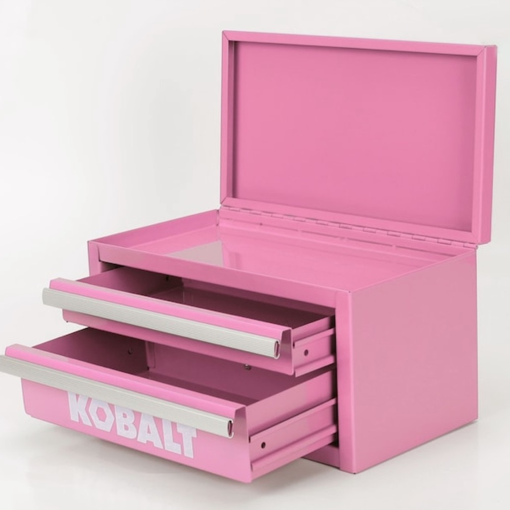 NEW Pink mini Kobalt tool box